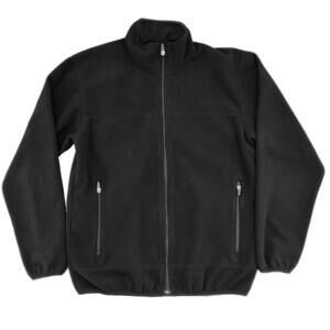 Lands End Black Men’s Full Zip Jacket - M